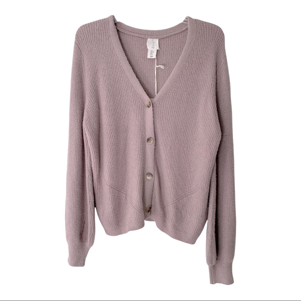 NWT Joie Purple Button Down Cardigan Medium